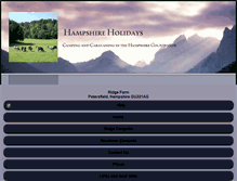 Tablet Screenshot of hampshireholidays.biz